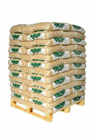 Pellets de abeto – Palé de 78 Sacos de 15 Kg – Ø6mm – PEFC