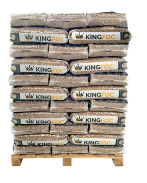 Pellets de pino – Palé de 77 Sacos de 15 Kg – EN Plus A1, PEFC
